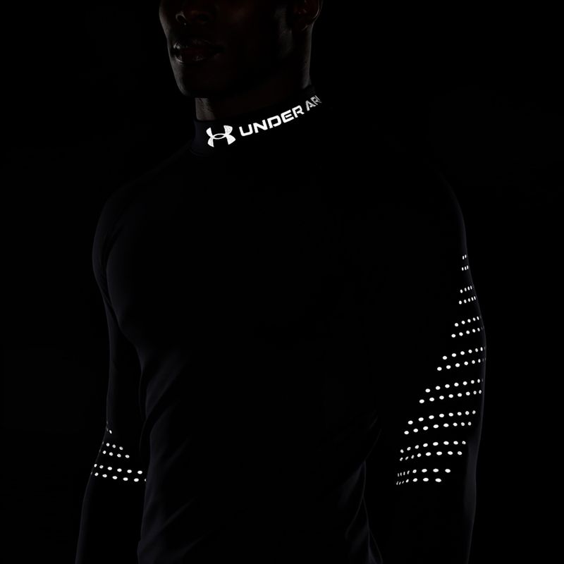 Longsleeve treningowy męski Under Armour UA Cg Armour Novelty Mock black/reflective 4