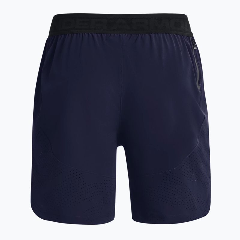 Spodenki treningowe męskie Under Armour UA Stretch-Woven midnight navy/metallic solder 4
