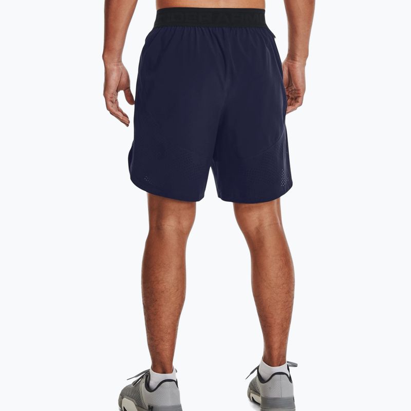 Spodenki treningowe męskie Under Armour UA Stretch-Woven midnight navy/metallic solder 2
