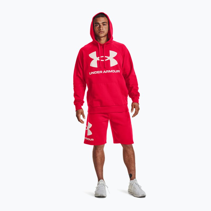 Bluza męska Under Armour Rival Fleece Big Logo HD red/onyx white 2