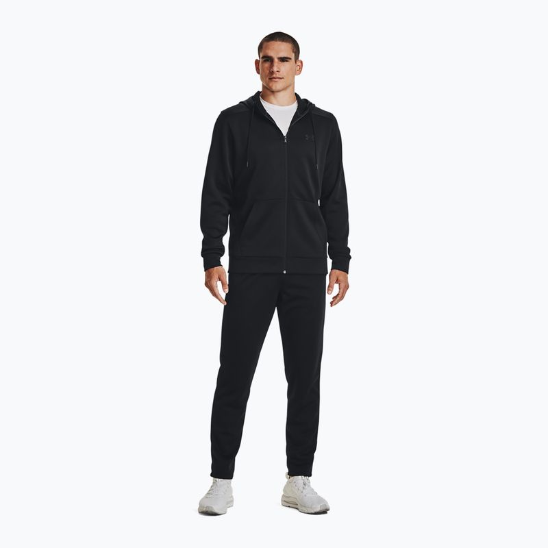 Bluza męska Under Armour Fleece FZ Hoodie black/black 2