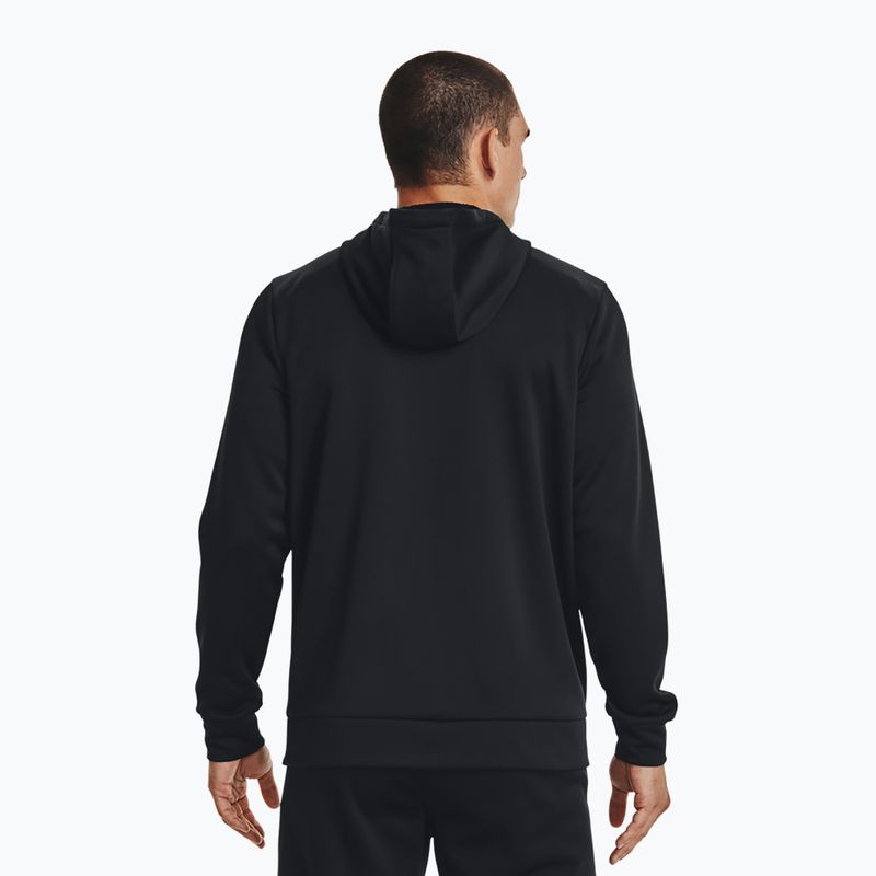 Bluza męska Under Armour Fleece FZ Hoodie black/black 3