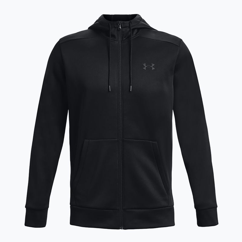 Bluza męska Under Armour Fleece FZ Hoodie black/black 5