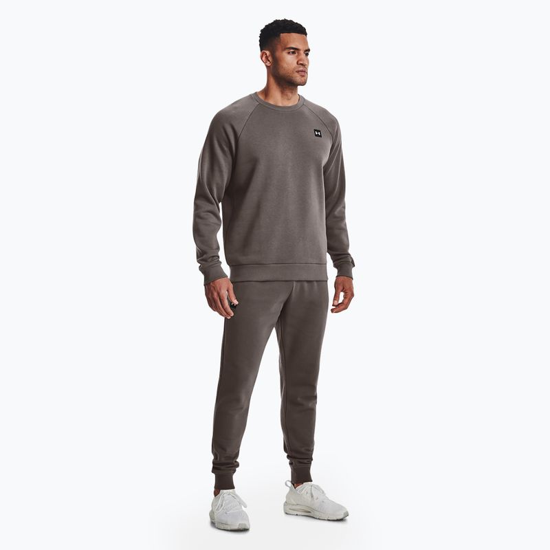 Bluza męska Under Armour Rival Fleece Crew brown 2