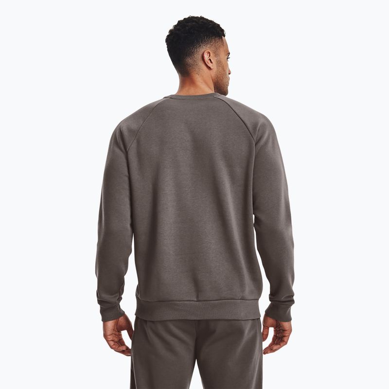 Bluza męska Under Armour Rival Fleece Crew brown 3