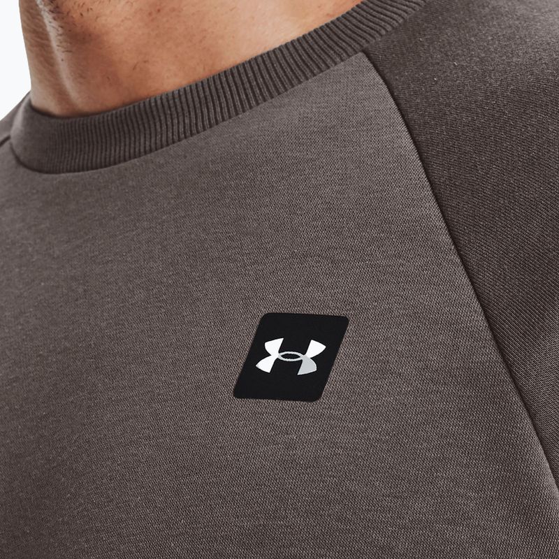Bluza męska Under Armour Rival Fleece Crew brown 4