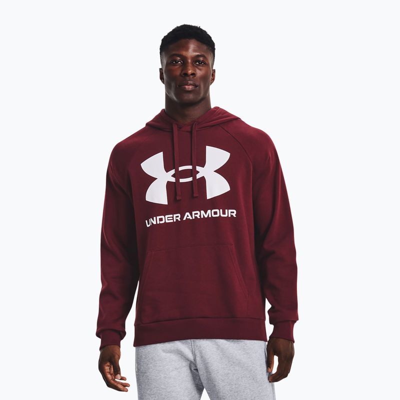 Bluza męska Under Armour Rival Fleece Big Logo HD chestnut red