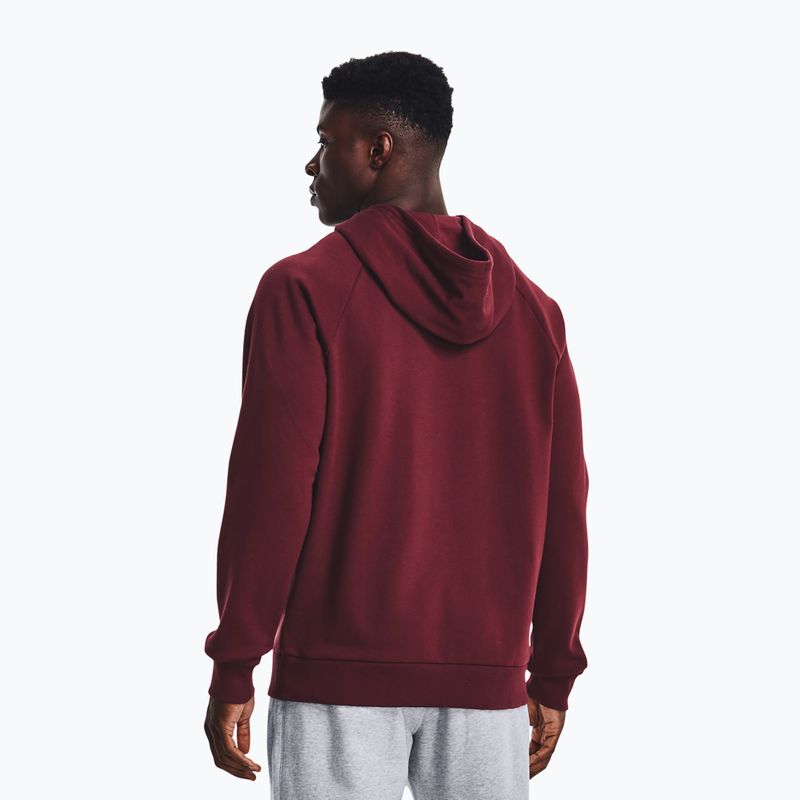 Bluza męska Under Armour Rival Fleece Big Logo HD chestnut red 2