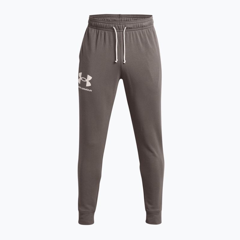 Spodnie męskie Under Armour UA Rival Terry Jogger fresh clay/onyx white