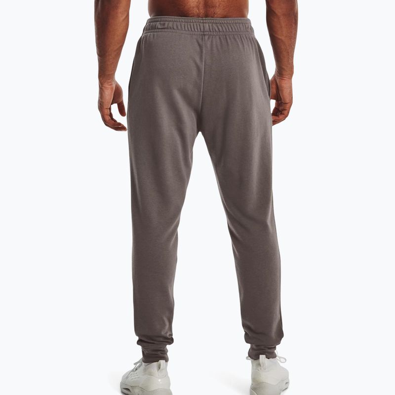 Spodnie męskie Under Armour UA Rival Terry Jogger fresh clay/onyx white 4
