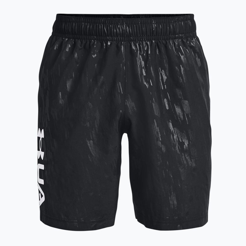 Spodenki treningowe męskie Under Armour UA Woven Emboss black/white