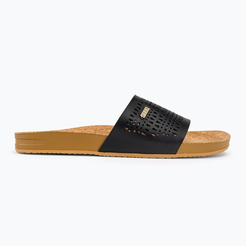 Klapki damskie REEF Cushion Scout Perf black/tan 2