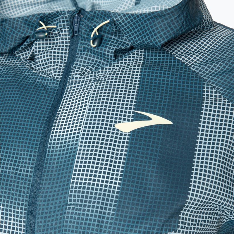 Kurtka do biegania męska Brooks Canopy indigo rush/altitude print 3