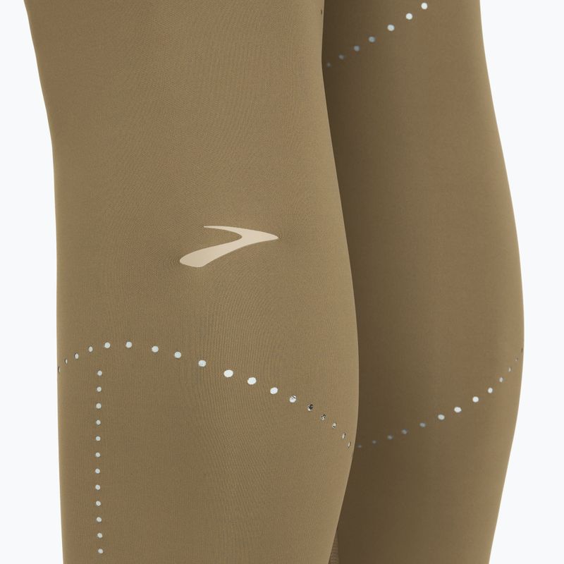 Legginsy do biegania damskie Brooks Method 7/8 Tight dark oatmeal 3