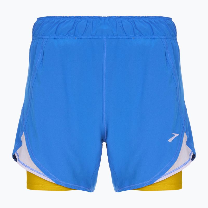 Spodenki do biegania damskie Brooks Chaser 5" 2-In-1 bluetiful/golden hour