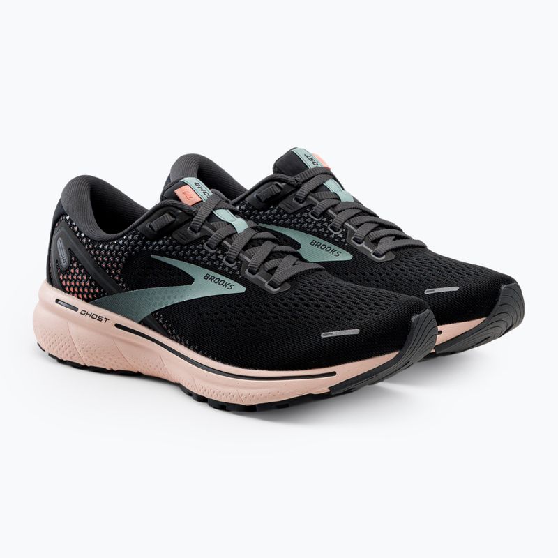 Buty do biegania damskie Brooks Ghost 14 black/pearl/peach 5
