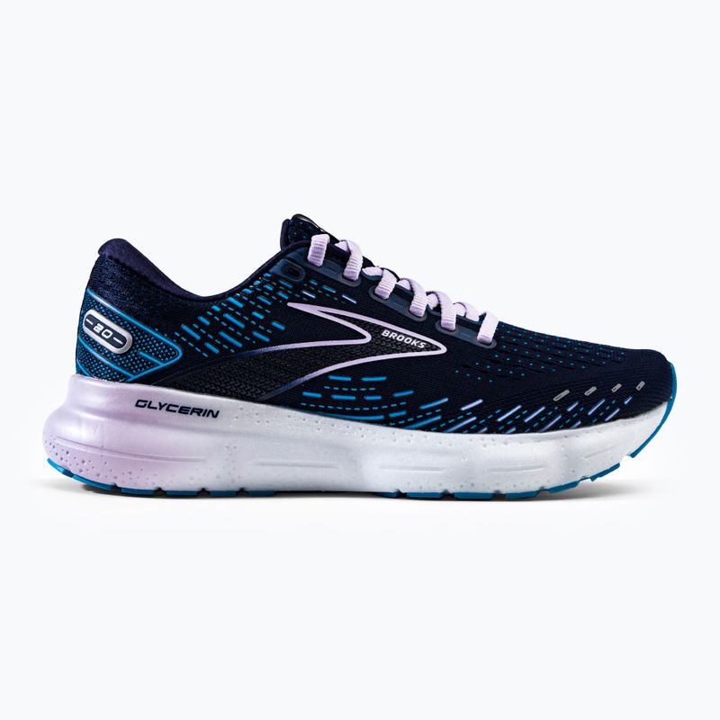 Buty do biegania damskie Brooks Glycerin 20 Slim Fit peacoat/ocean/pastel lilac 2