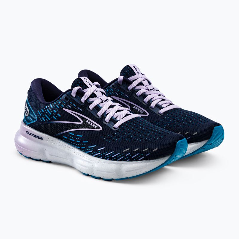 Buty do biegania damskie Brooks Glycerin 20 Slim Fit peacoat/ocean/pastel lilac 7