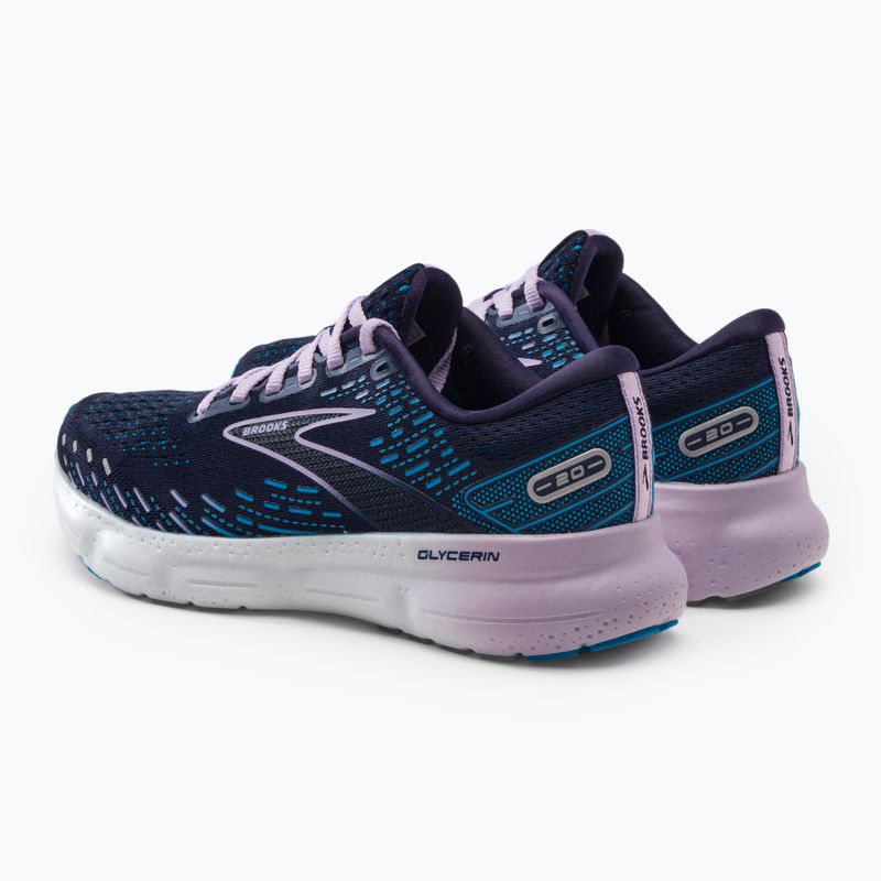 Buty do biegania damskie Brooks Glycerin 20 peacoat/ocean/pastel lilac 3