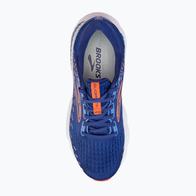 Buty do biegania męskie Brooks Glycerin GTS 20 blue depths/palace blue/orange 6