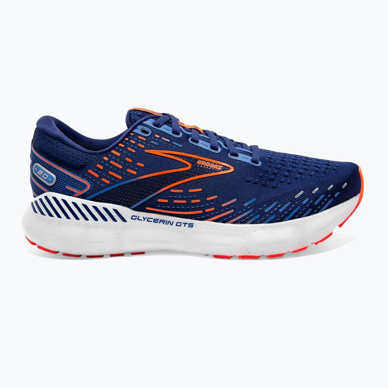 Buty do biegania męskie Brooks Glycerin GTS 20 blue depths/palace blue/orange 10