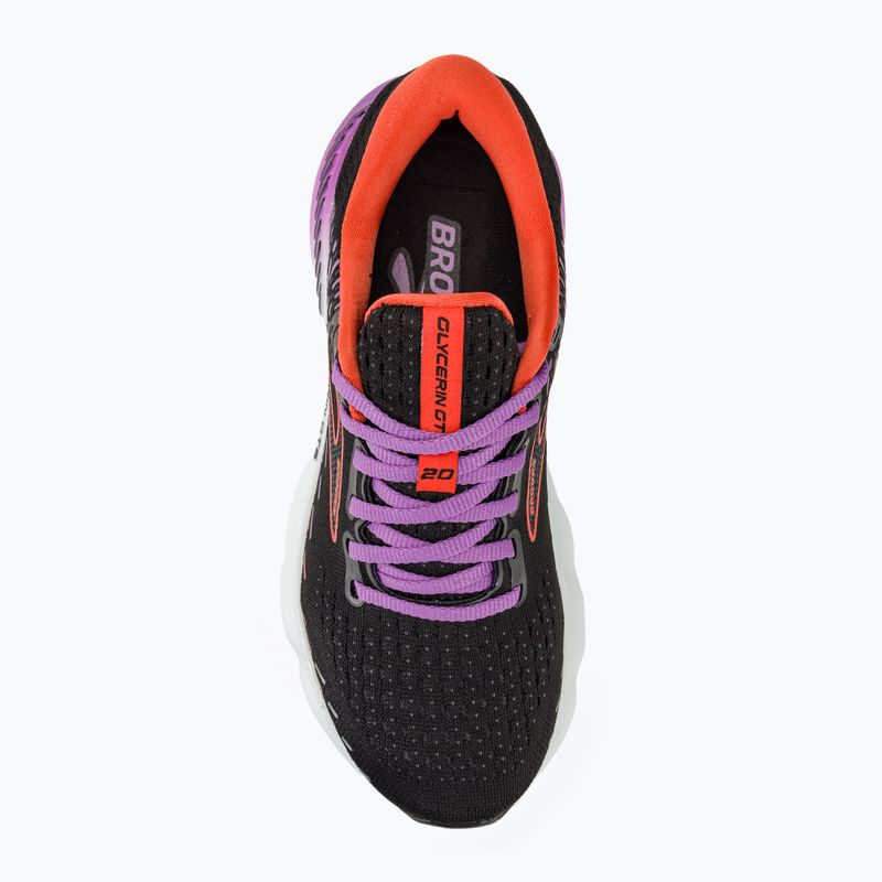 Buty do biegania damskie Brooks Glycerin GTS 20 black/bellflower/fiesta 5