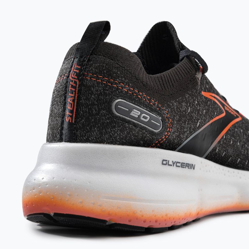 Buty do biegania męskie Brooks Glycerin StealthFit 20 black/blackened pearl/fiery red 9