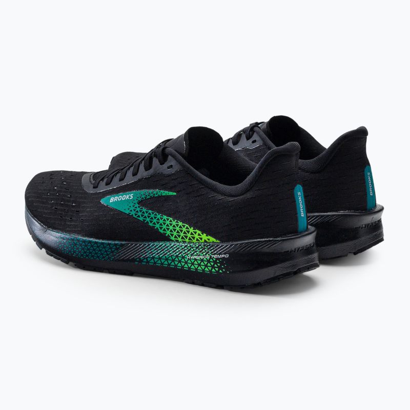 Buty do biegania męskie Brooks Hyperion Tempo black/kayaking/green gecko 3