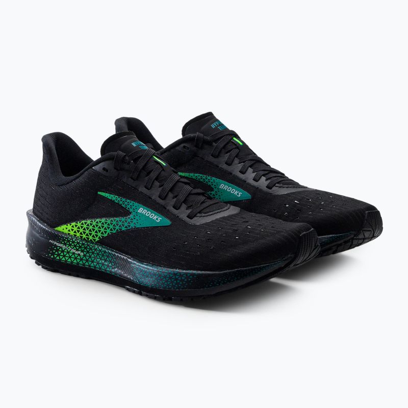 Buty do biegania męskie Brooks Hyperion Tempo black/kayaking/green gecko 5