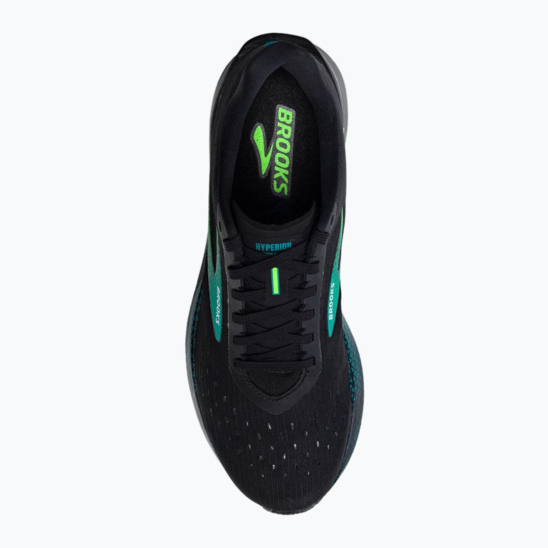 Buty do biegania męskie Brooks Hyperion Tempo black/kayaking/green gecko 6
