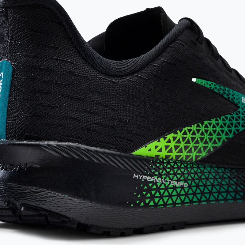 Buty do biegania męskie Brooks Hyperion Tempo black/kayaking/green gecko 9