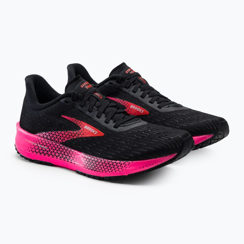 Buty do biegania damskie Brooks Hyperion Tempo black/pink/hot coral 5