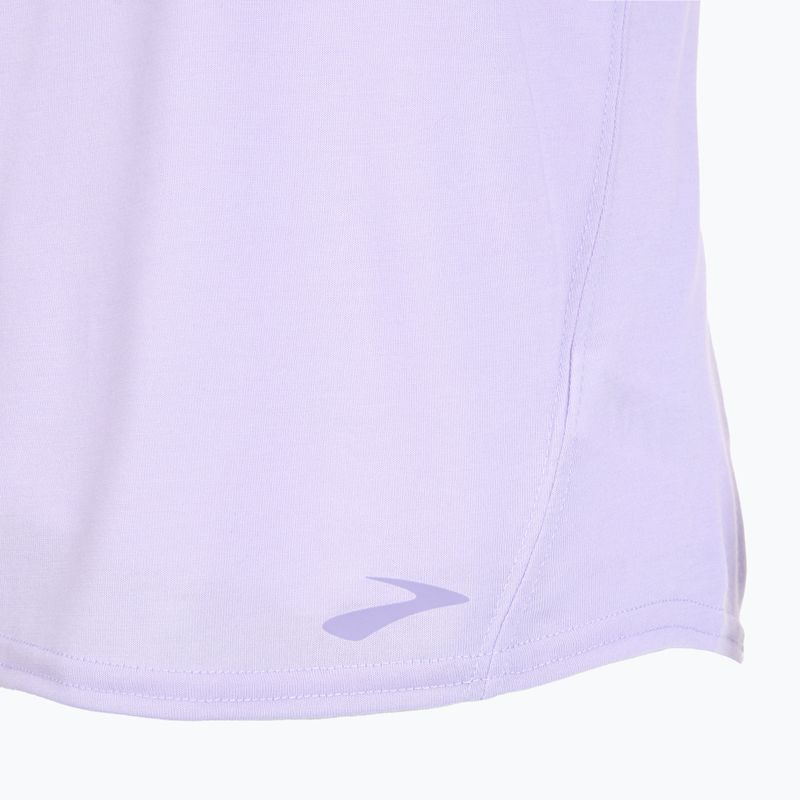 Koszulka do biegania damska Brooks Distance Graphic heather violet dash/stripe 4