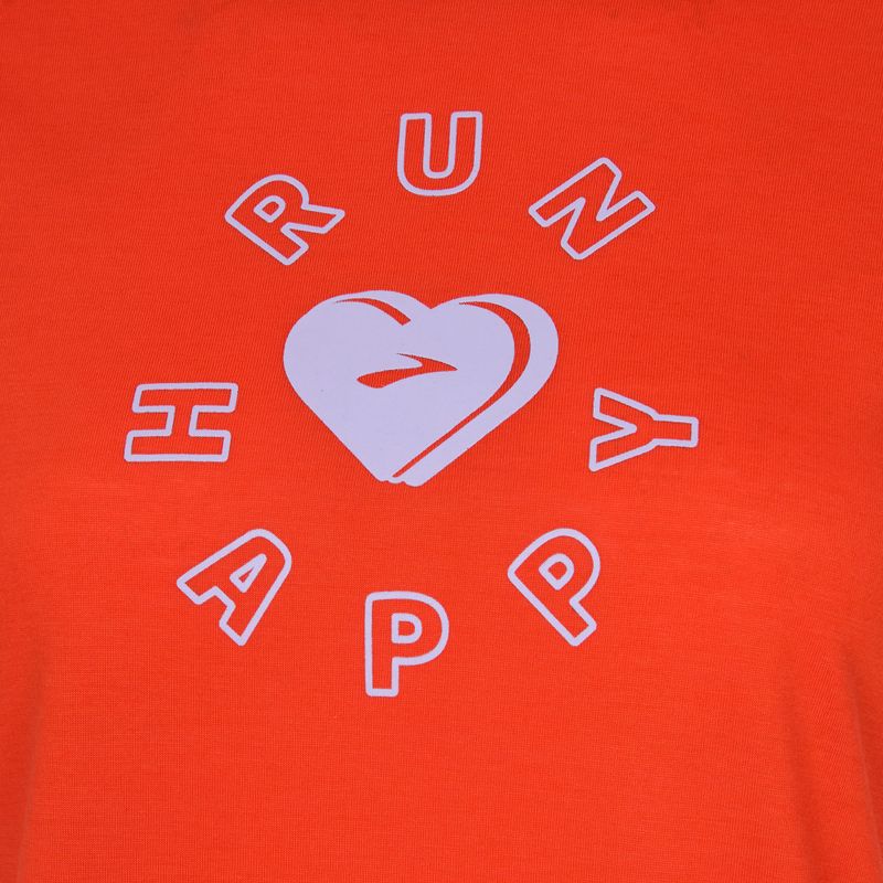 Koszulka do biegania damska Brooks Distance Graphic jamberry/love run 3