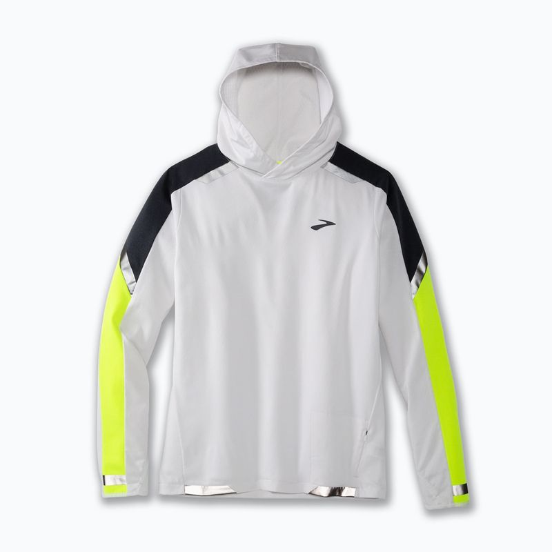 Bluza do biegania męska Brooks Run Thermal white/asphalt/nightlife 6