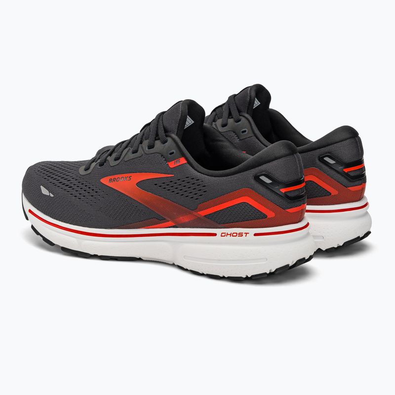 Buty do biegania męskie Brooks Ghost 15 ebony/black/spicy orange 3