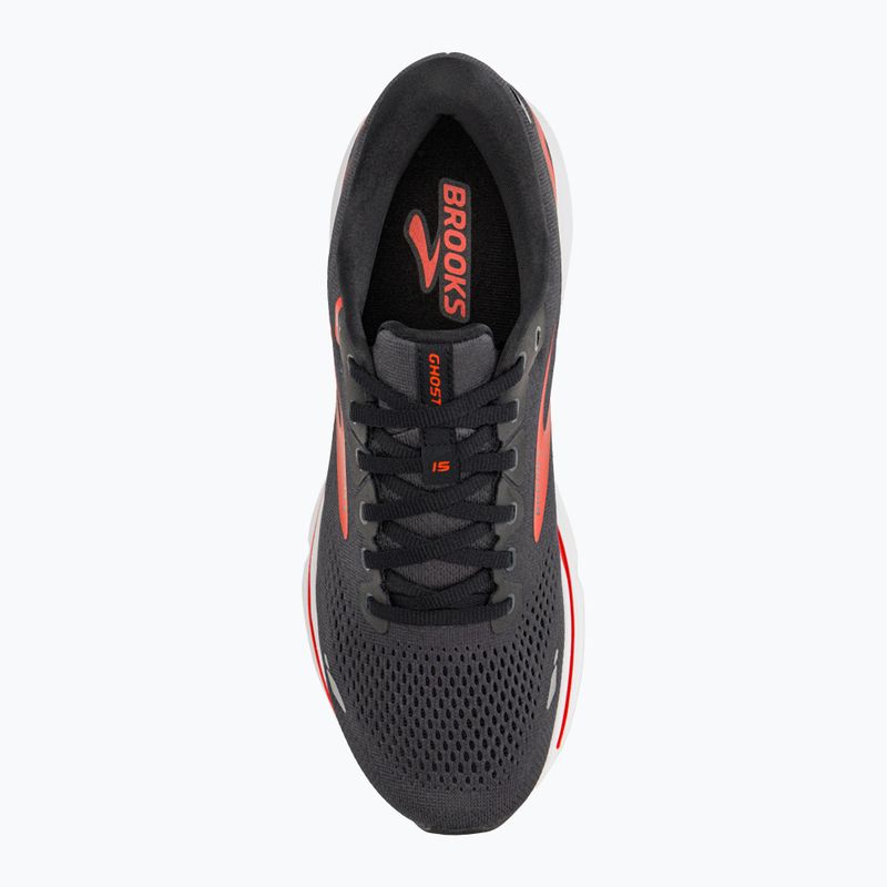 Buty do biegania męskie Brooks Ghost 15 ebony/black/spicy orange 6