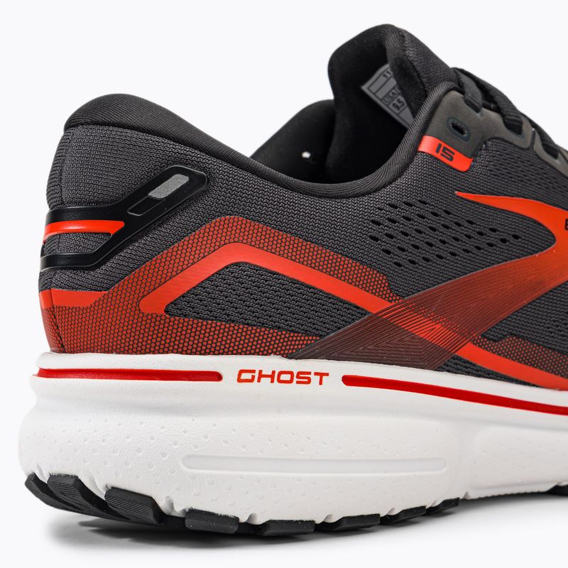 Buty do biegania męskie Brooks Ghost 15 ebony/black/spicy orange 9