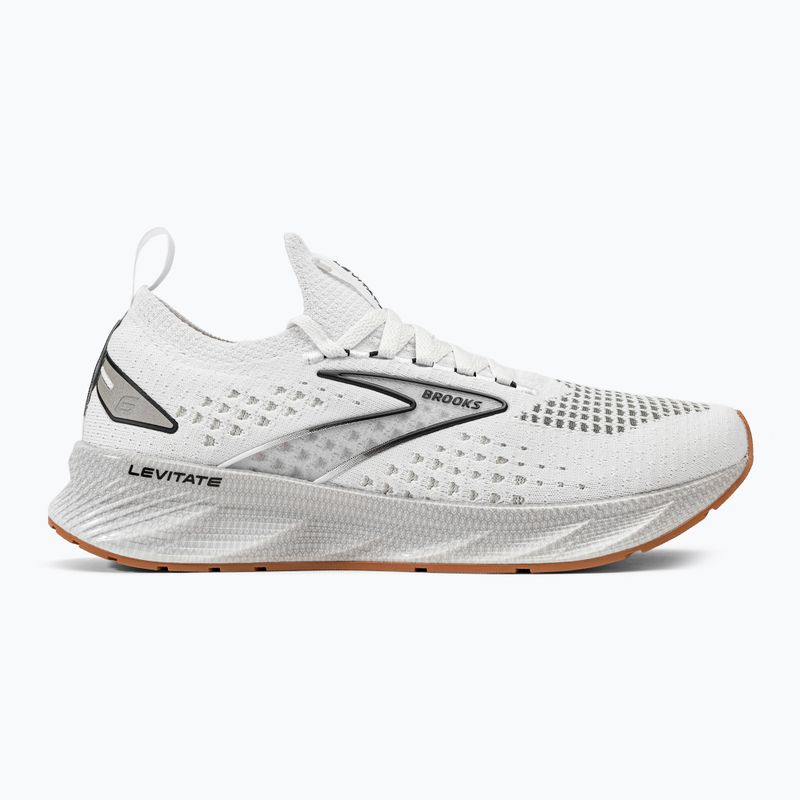 Buty do biegania damskie Brooks Levitate StealthFit 6 white/bran 4