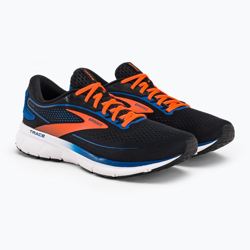 Buty do biegania męskie Brooks Trace 2 black/classic blue/orange 5