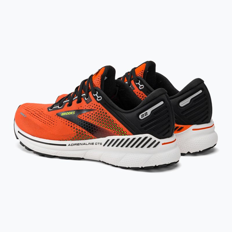 Buty do biegania męskie Brooks Adrenaline GTS 22 orange/black/white 3