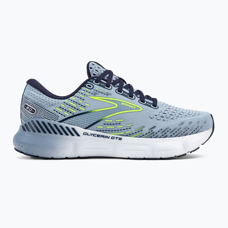 Buty do biegania damskie Brooks Glycerin GTS 20 light blue/peacoat/nightlife 2