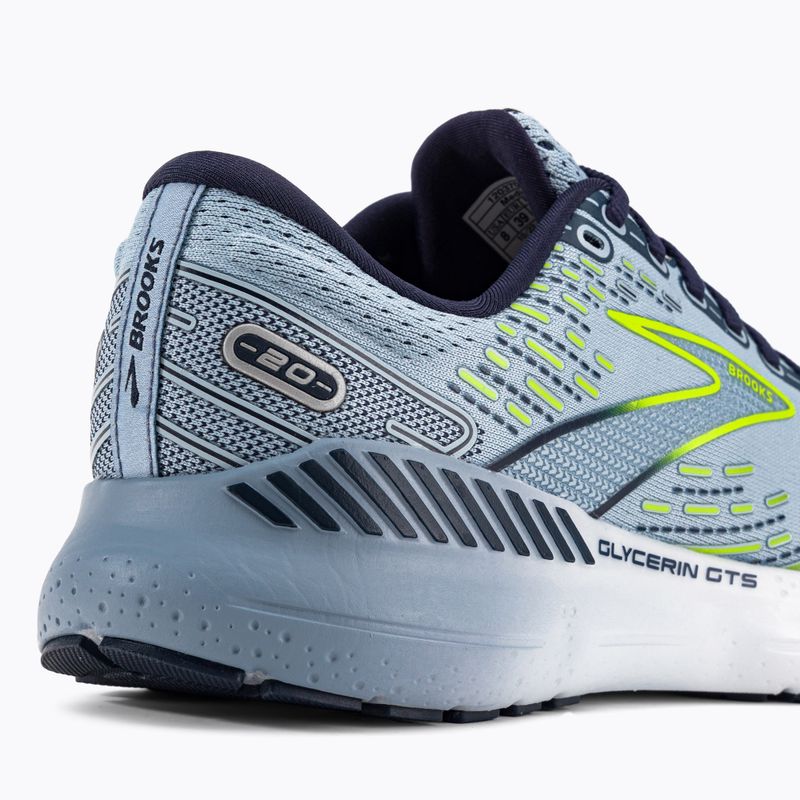 Buty do biegania damskie Brooks Glycerin GTS 20 light blue/peacoat/nightlife 12