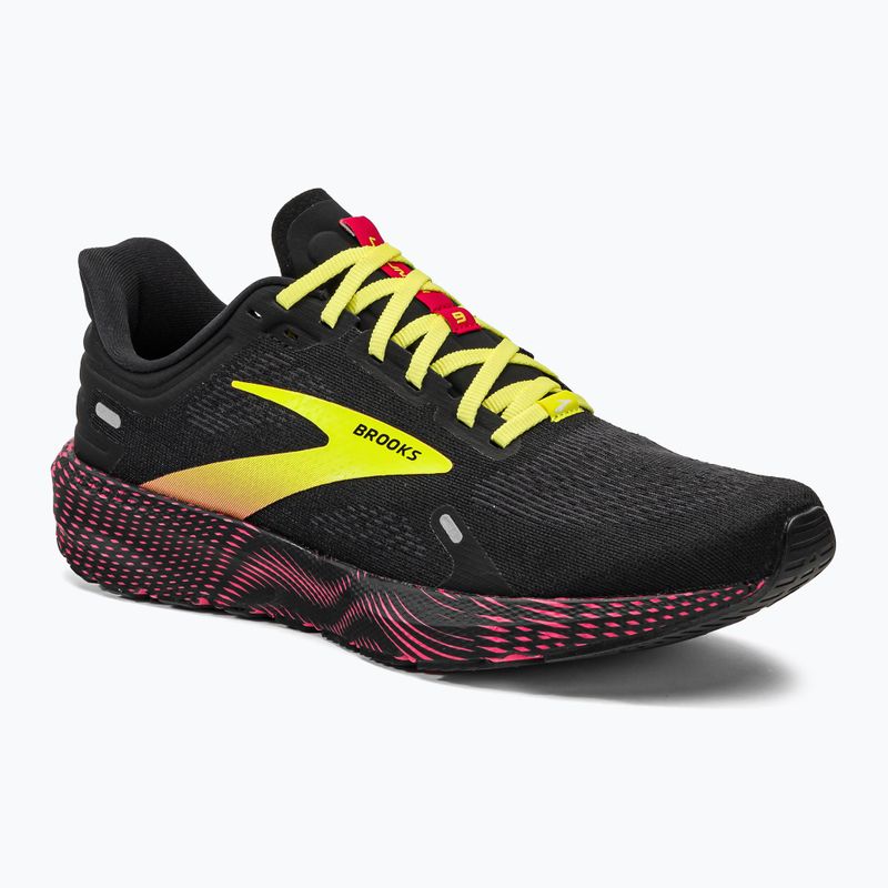 Buty do biegania męskie Brooks Launch 9 black/pink/yellow