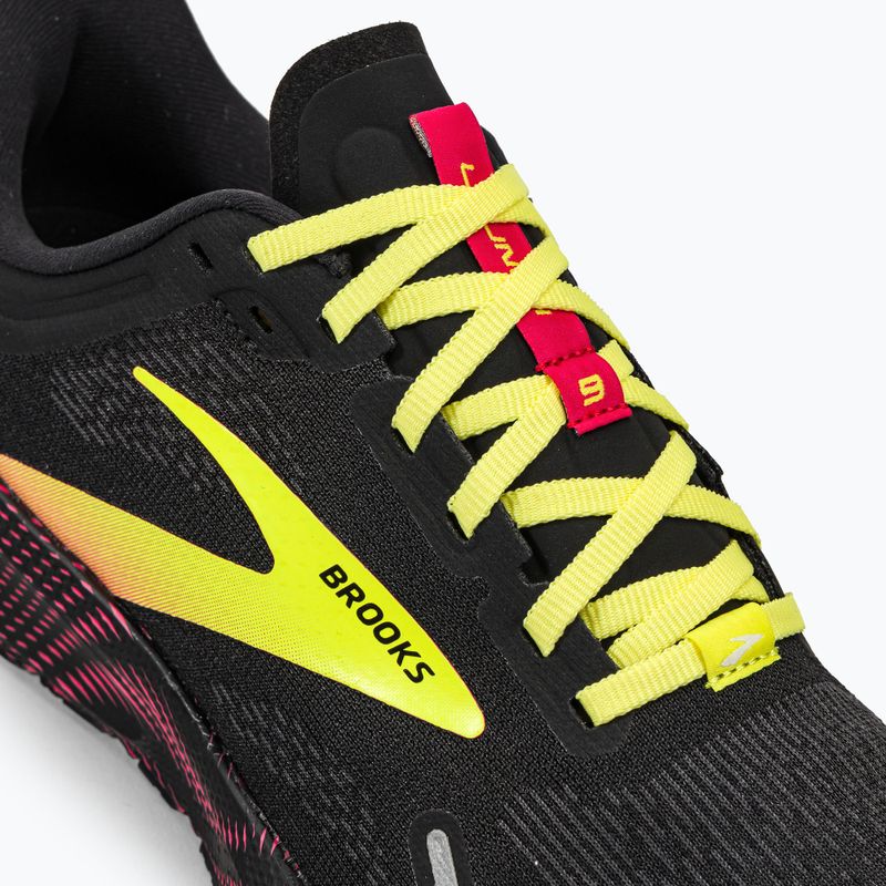 Buty do biegania męskie Brooks Launch 9 black/pink/yellow 9