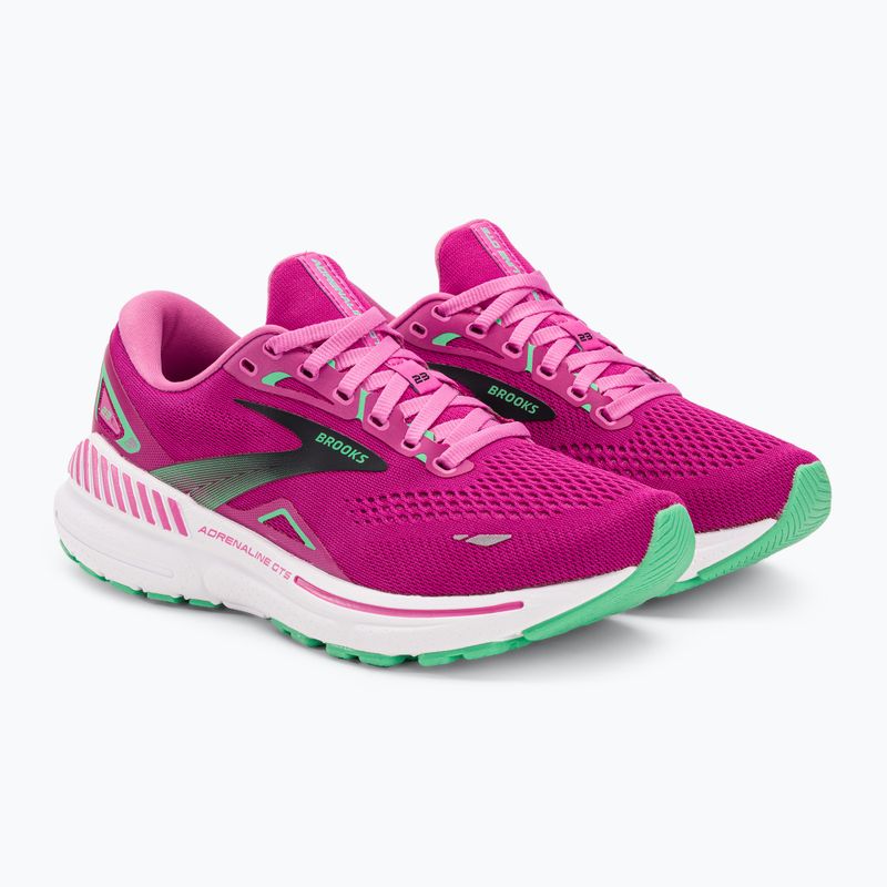Buty do biegania damskie Brooks Adrenaline GTS 23 pink/festival fuchsia/black 4