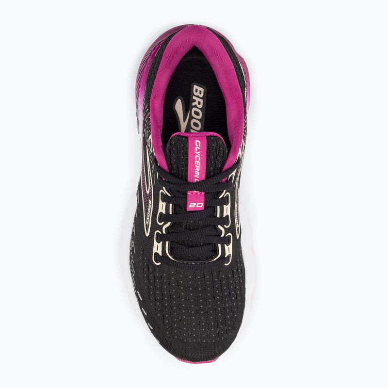 Buty do biegania damskie Brooks Glycerin GTS 20 black/fuchsia/linen 8