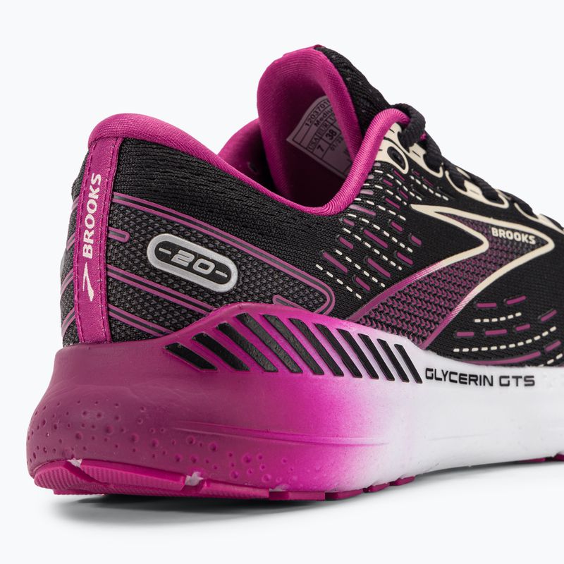 Buty do biegania damskie Brooks Glycerin GTS 20 black/fuchsia/linen 11
