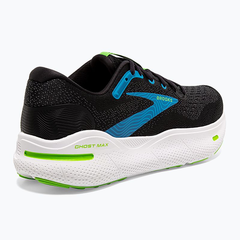 Buty do biegania męskie Brooks Ghost Max black/atomic blue/jasmine 10