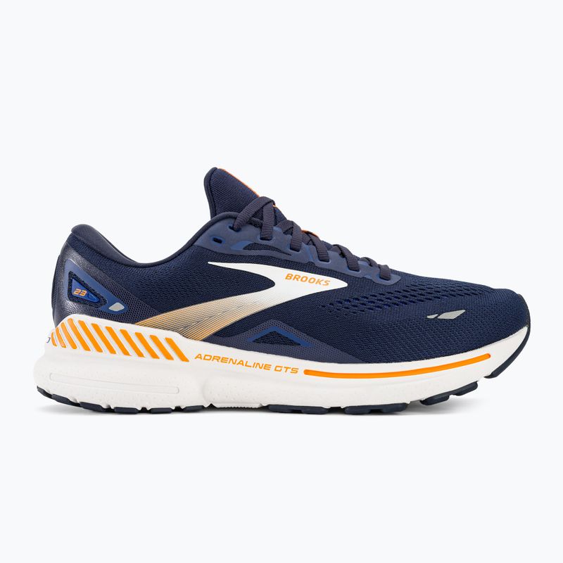 Buty do biegania męskie Brooks Adrenaline GTS 23 peacoat/ ultramarina/orange 3